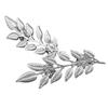 1 Pair Brooch Pins Leaf Shape Decoration Jewelry Long Lasting Lapel Brooches Clothes Decor