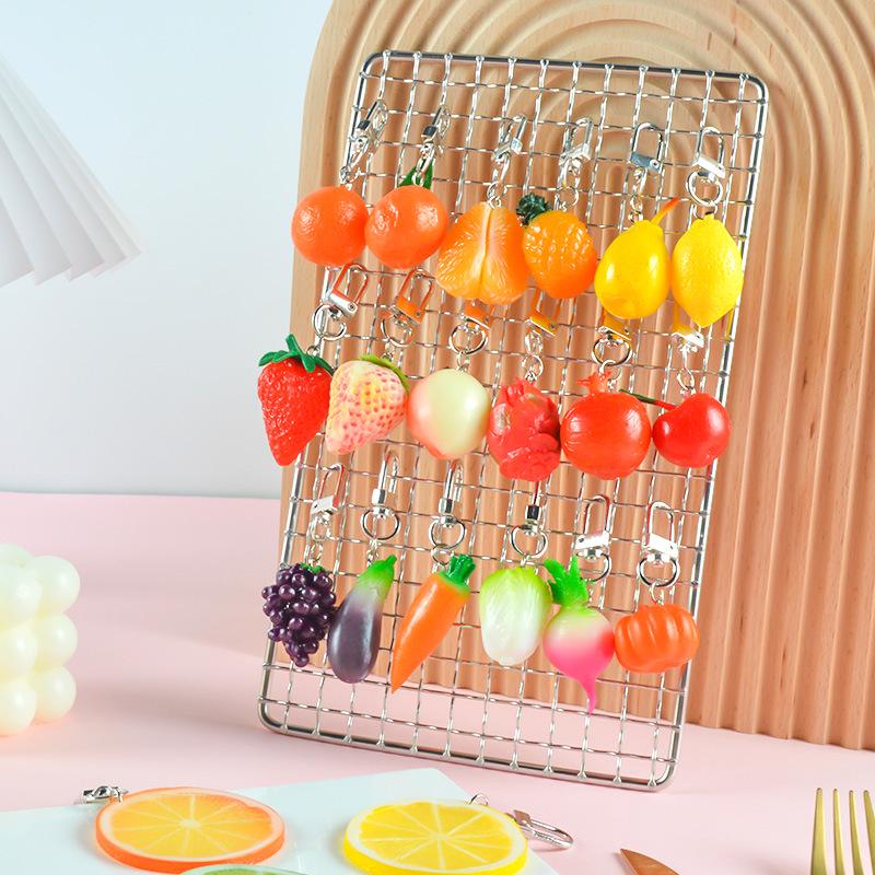 Erdbeere Obst & Gemüse Schlüsselanhänger Anhänger - Niedliches Kreatives Spielzeug & Studentengeschenk