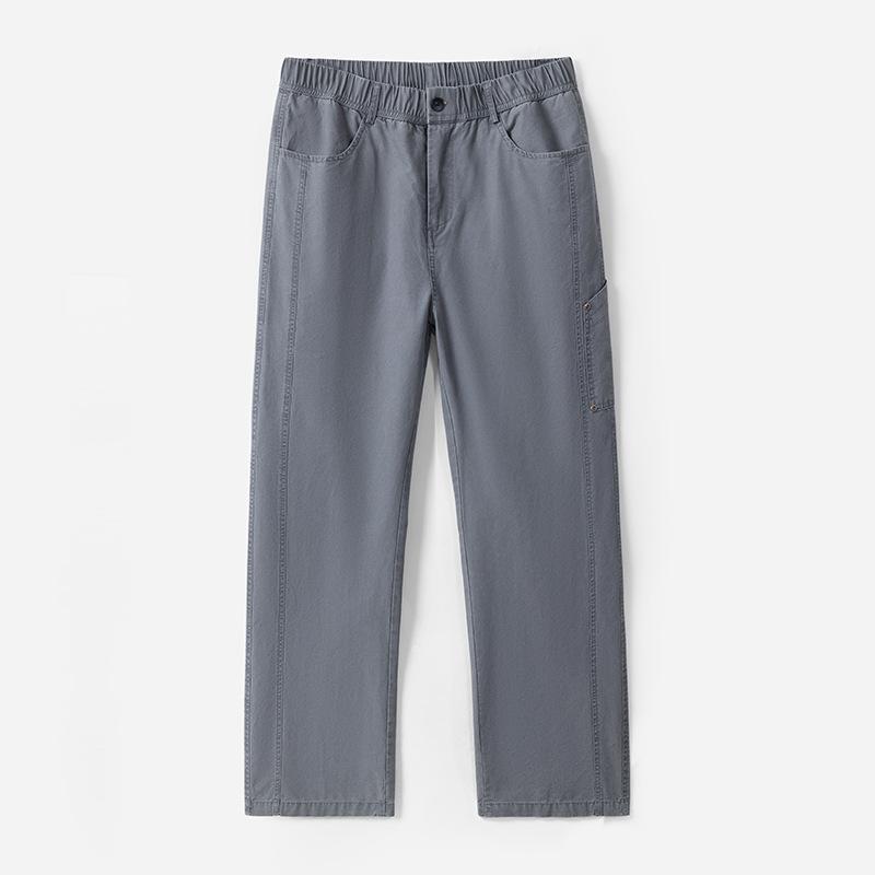 American Pure Cotton Work Pants for Men's Japanese Loose Straight Floor Pants