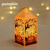Halloween Pumpkin Castle Decorative Lamp Simulated Flame LED Wind Light Small Hand Lantern for Holiday Bar Halloween Decoration