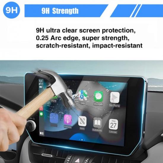 2X 10.5'' Center Touch Screen Protector Tempered Glass For Toyota RAV4 2023-2024