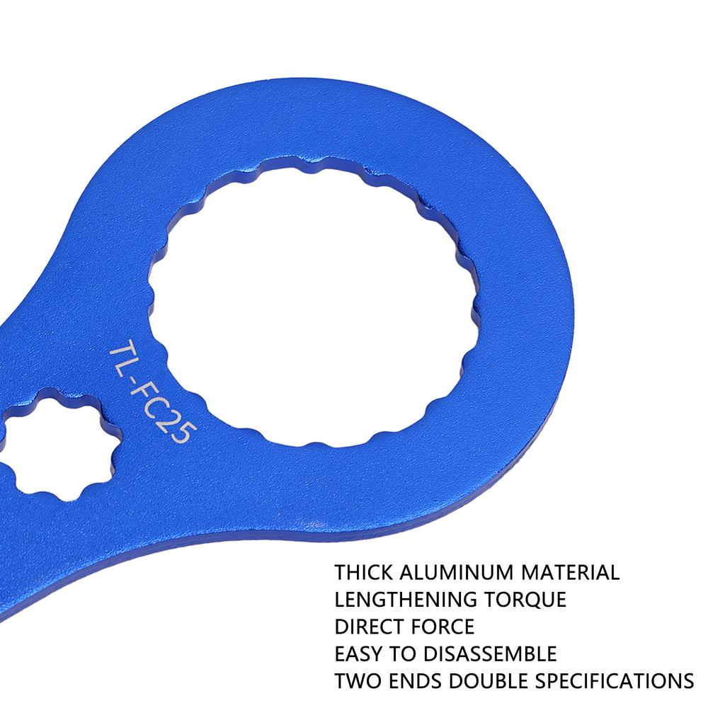 Bicycle Bottom Bracket Wrench Tool Aluminum Alloy Bike Integrated Hollow BB Wrench for Mountain Road Bike