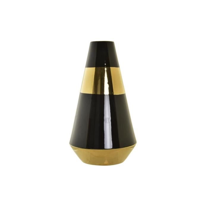 Vase - Modernes Design - Zweifarbig Gold - 35 cm - Porzellan - Dekorative Objekte