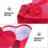 Heart Shaped Boxes with Bow Lids for Candy Storage