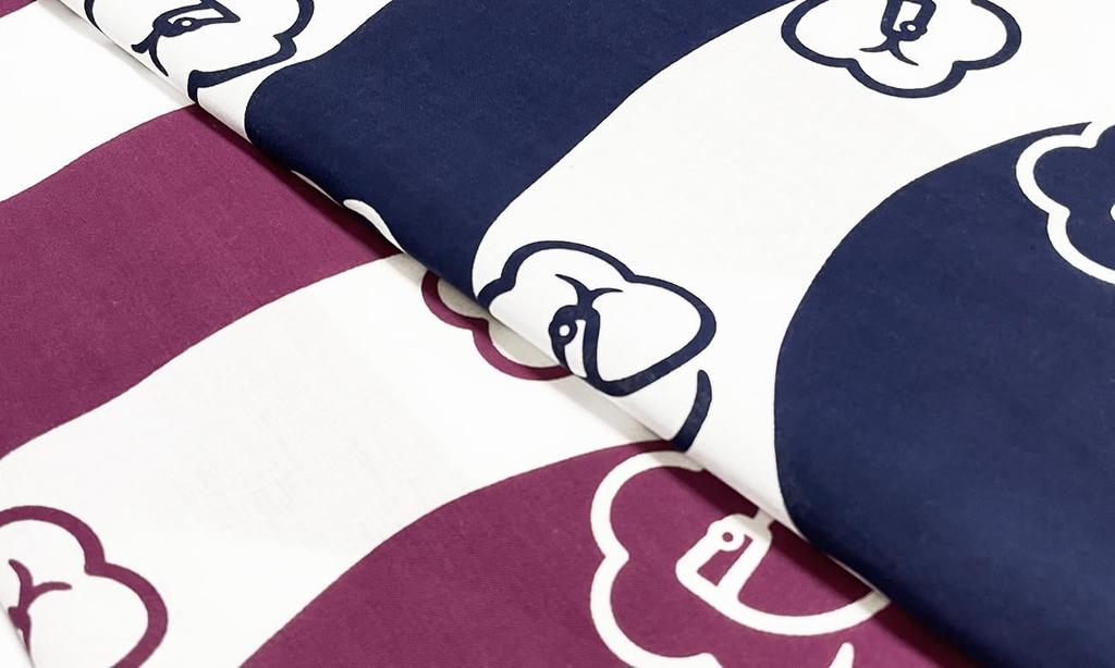 Farbowanie Ręcznik Anbo Zodiak Janome Śliwa Autentyczny Wyprodukowano w 35cm x 100cm "Rok 2025, Ume, Kolor" Barwiony, 100% Bawełna, Tokuoka, Japonia,