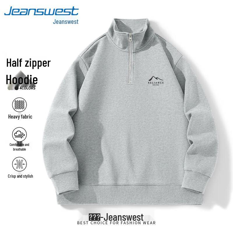 

Jeanswest Men s 2025 Half-Zip Printed Casual Sweatshirt 3XL