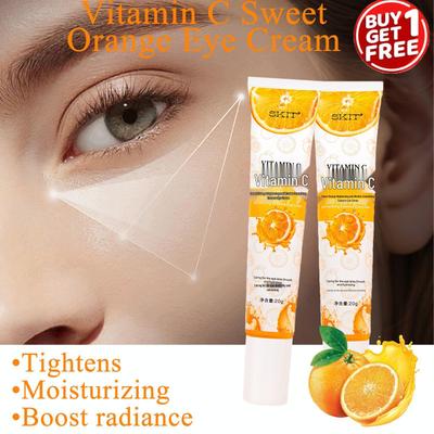 SKIT Vitamin C Süße Orange Aufhellende & Faltenreduzierende Augencreme - Anti-Falten, Straffend, Feuchtigkeitsspendend & Hydrierend.