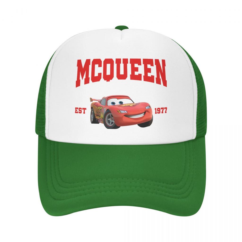 Lightning Mcqueen Sally Car Baseball Cap For Man Woman Summer Outdoor Mesh Side Sun Hats Caps Adjustable Fit For Casual Wear