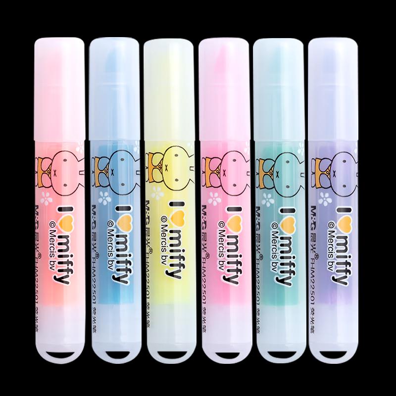 M&G Miffy 6-Color Highlighter Pen Set