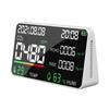 Verschmutzungsmessgerät Luftqualitätsmonitor CO2-Detektor mit Zeittemperatur-Feuchtigkeitsanzeige Multifunktions-CO2-Monitor