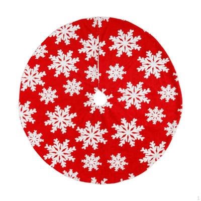 35 Inch Christmas Tree Skirt Xmas Mat Decorative Traditional Holiday Decoration for Supermarket