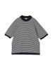 SHIPS Any Men's Cool-to-the-Touch High-Gauge Linen Mix Summer Knit Mock Neck T-Shirt, Navy, Size L (716010004)