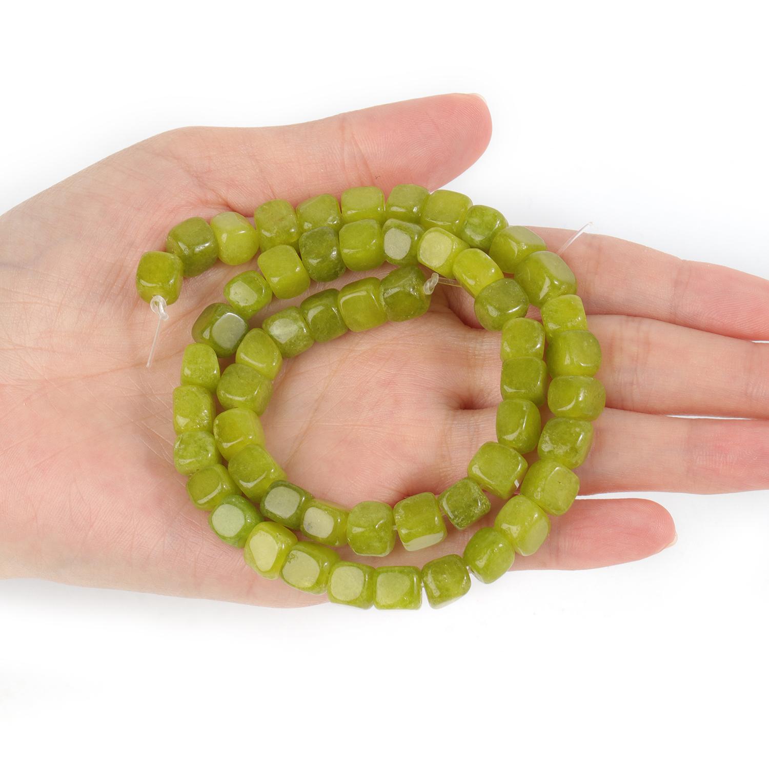 

5-7 мм нерегулярные квадратные каменные бусины бирманский кианит амазонит нефрит бусины для изготовления ювелирных изделий своими руками браслет ожерелье аксессуары olive jade