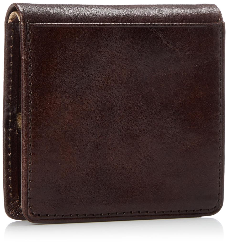 Italian Leather Box Coin Dark Brown [Golbe] Case,