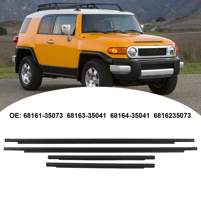 68163‑35041 Guarnizione Finestrino Portiera 6816235073 Sostituzione Guarnizione Paraspifferi Anteriore Posteriore per FJ Cruiser 2007‑2014