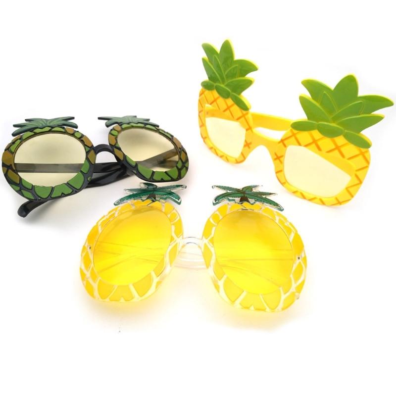 Pineapple Frame Party SunGlasses Protective PC Lens Eye Glasses For Vacation Outfit Music Festival Photography Eyewear