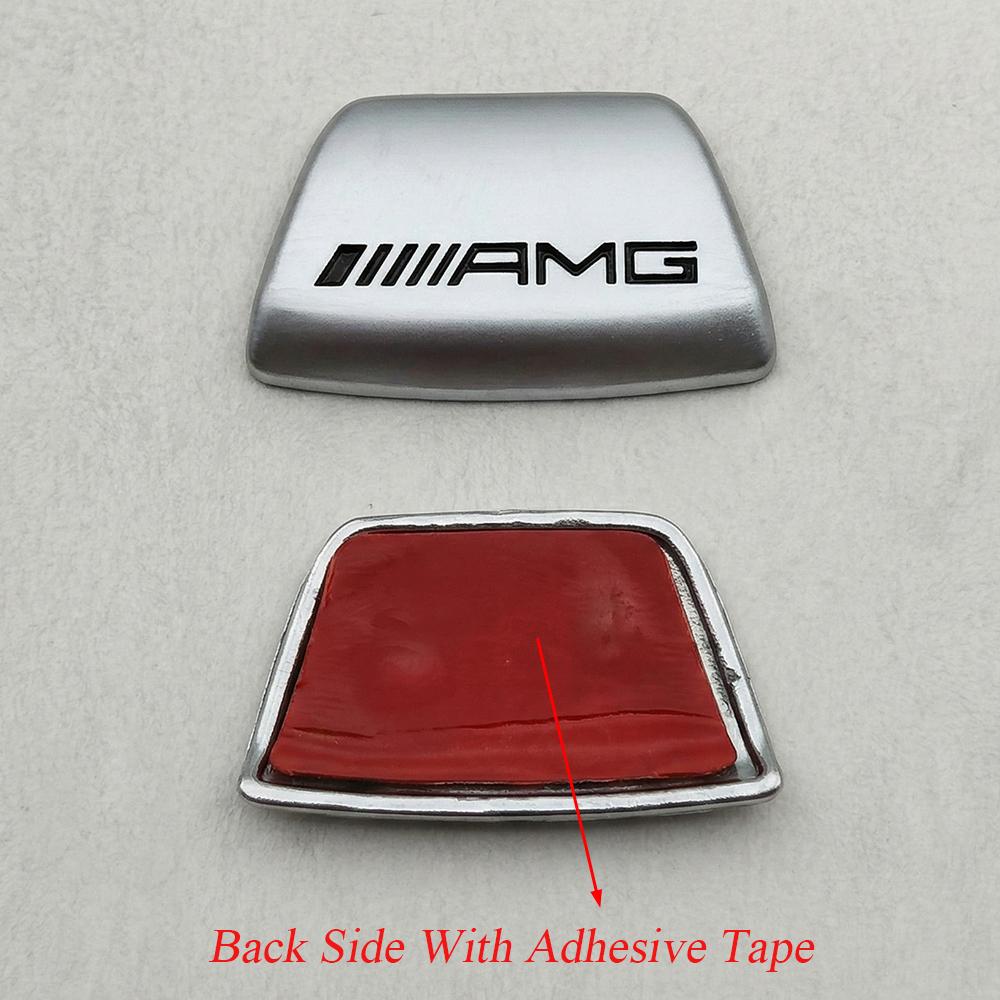 3D Metal Logo AMG Steering Wheel Badge Emblem Sticker Trim For Benz W205 W213 W204 W212 GLC GLE CLA Car Interior Accessories