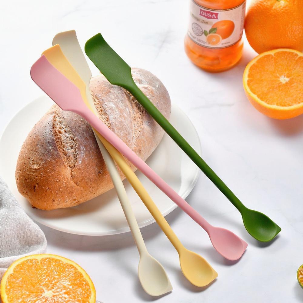 Mini Silicone Spatulas, Multifunctional Small Scrapers for Kitchen, Cosmetics & Jars, Reusable Stirrer for Jam, Lotion, Narrow & Thin Bottles,Colorful