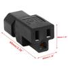 Upgrades IEC320 C14 Male to NEMA 5 15R Female Power Cord Adapters Tool Easy Installation for Data Center Equipment