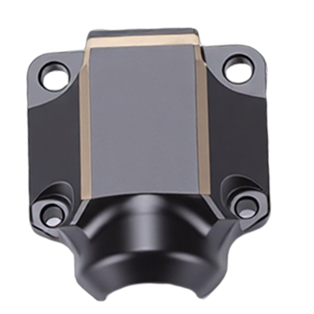 Rear Axle Cover Fit for SCX30 1Celsius30 RC Crawler Brass Electrocoated RC Rear Axle Differential Housing Cover for Upgrade