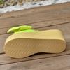 Fashion Aphixta Super High Heels Outside Slippers Women Sweet Butterfly Knot Mulers 4cm Platform Sandals Fluorescent Slides Plus Size 43