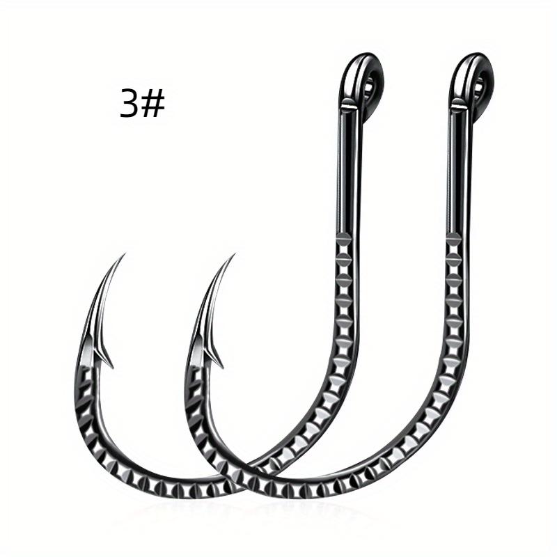 FTK Нержавеющая сталь 10 ШТ. Рыболовный крючок Углеродистая сталь Чешуя дракона С шипом Рыболовные снасти Рыболовные аксессуары 3#