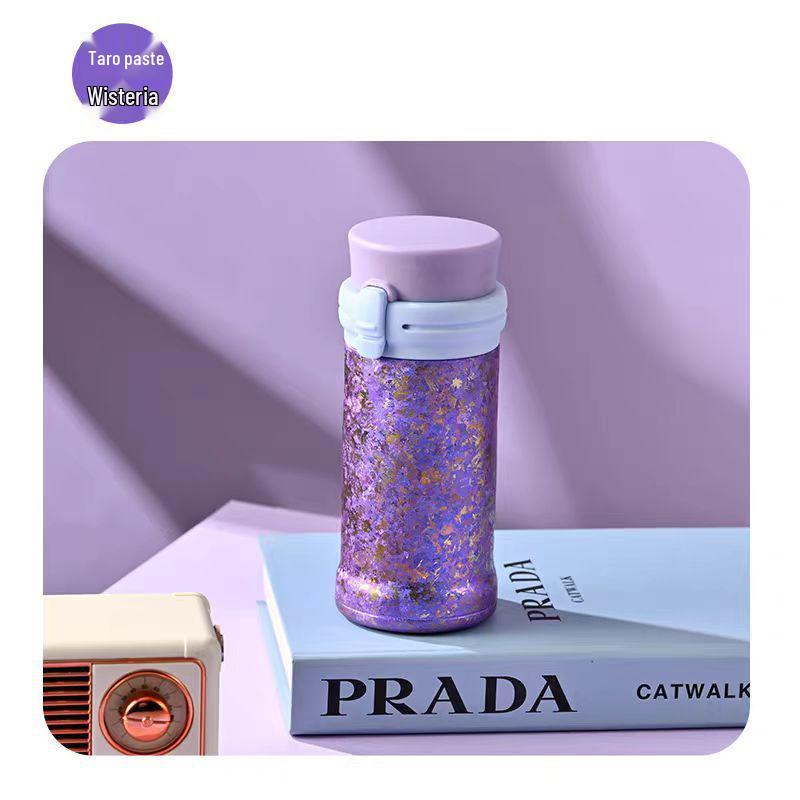 Kashima Titanium Insulated Travel Mug - Portable Double-Layer Pop-Up Pocket Cup for Outdoor Cycling & Climbing, with Gift Box.