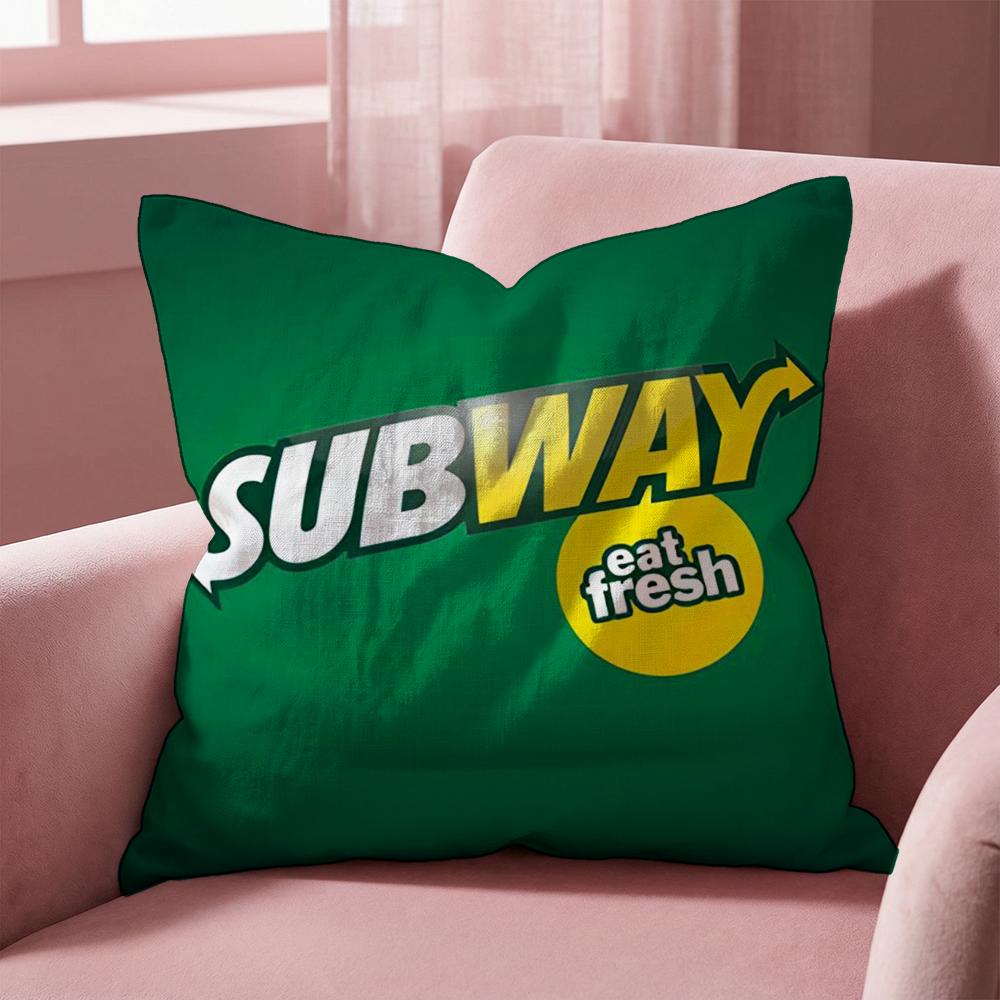 

HOT Subway Cushion Cover Multi-Scene Pillow Cover for Home & Car - Reversible, Soft & Durable for Daily Use 30cmx30cm