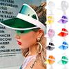 Summer Sun Hat Unisex Anti-Uv Pvc Transparent Baseball Cap Plastic Women Men Casual Sport Empty Top Hats Children Sunscreen Caps
