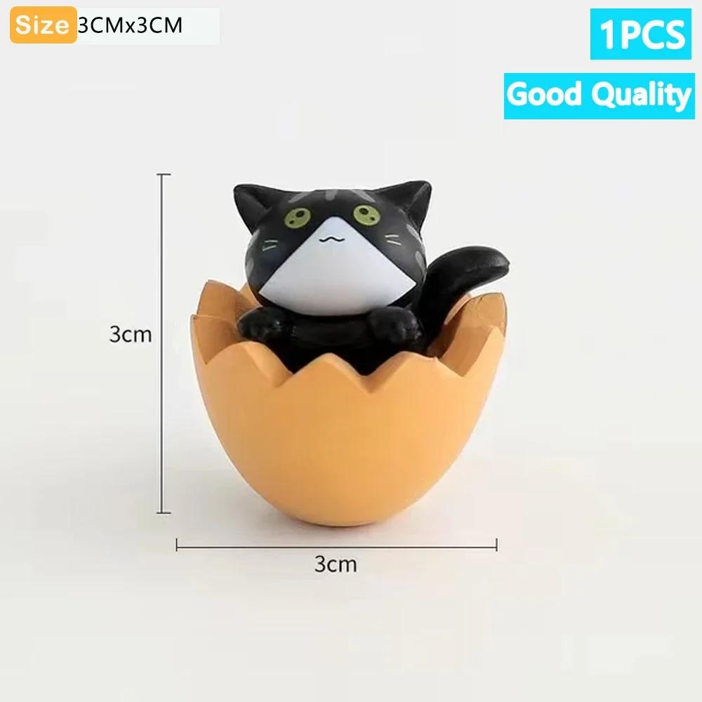 Kawaii 1-4 Stück Mini Katze Ornament Garten Kätzchen Statue Heimdeko Geschenk Kinder Kinder Babyzimmer Dekoration Spielzeug Miniaturfiguren