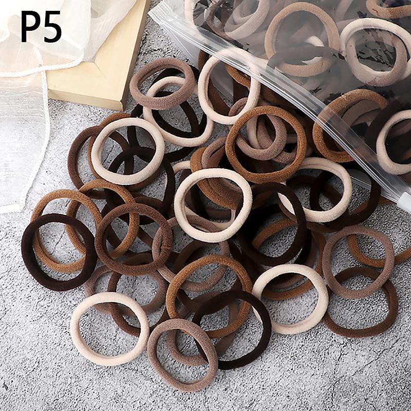 

50 шт./компл. женские и женские базовые резинки для волос 4 см простые однотонные эластичные повязки на голову резинки для волос аксессуары для волос держатель для хвоста P2