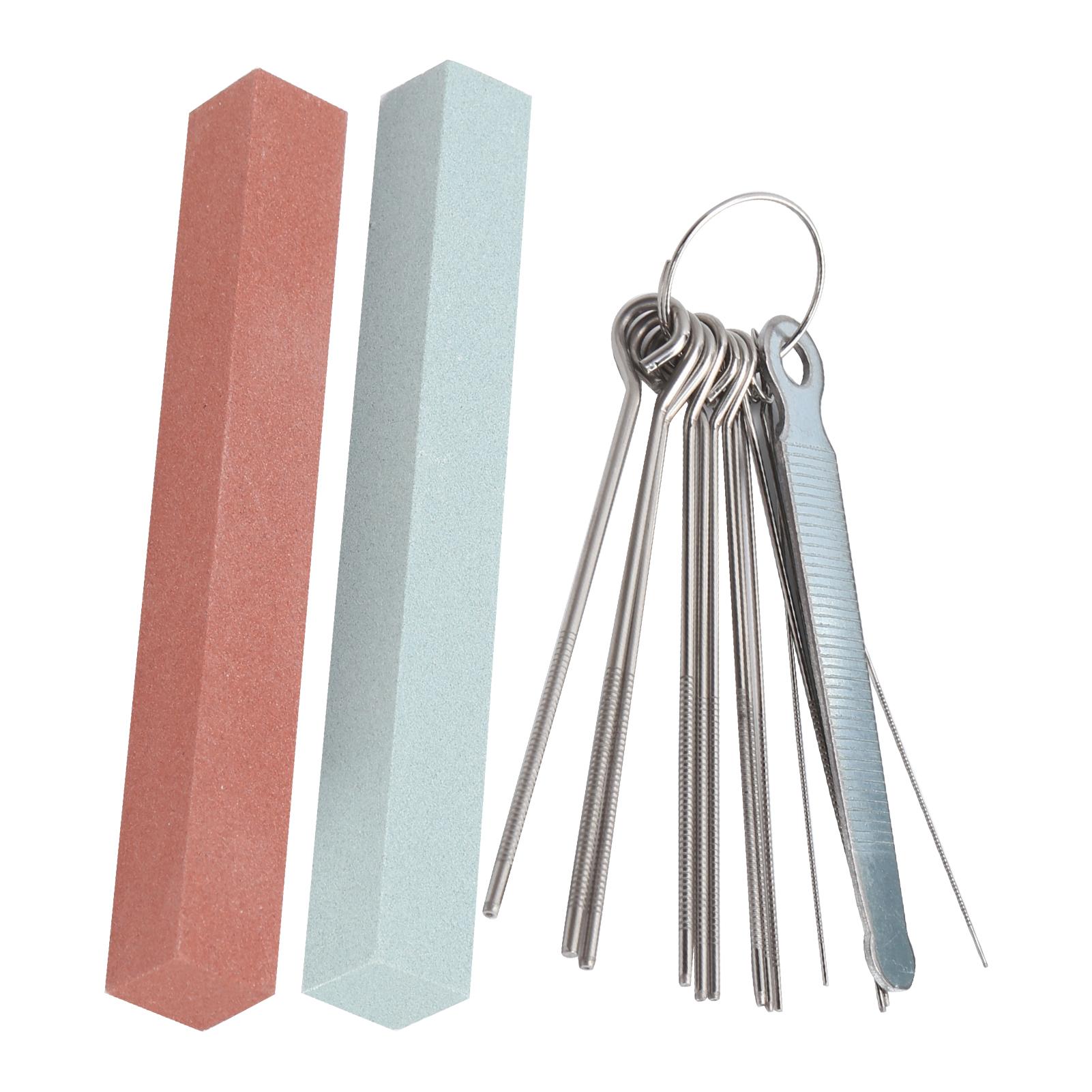 

Инструмент для полировки гитары Проточки для порожка и седла Шлифовальные напильники Камень Набор для ухода за музыкальным инструментомM02802