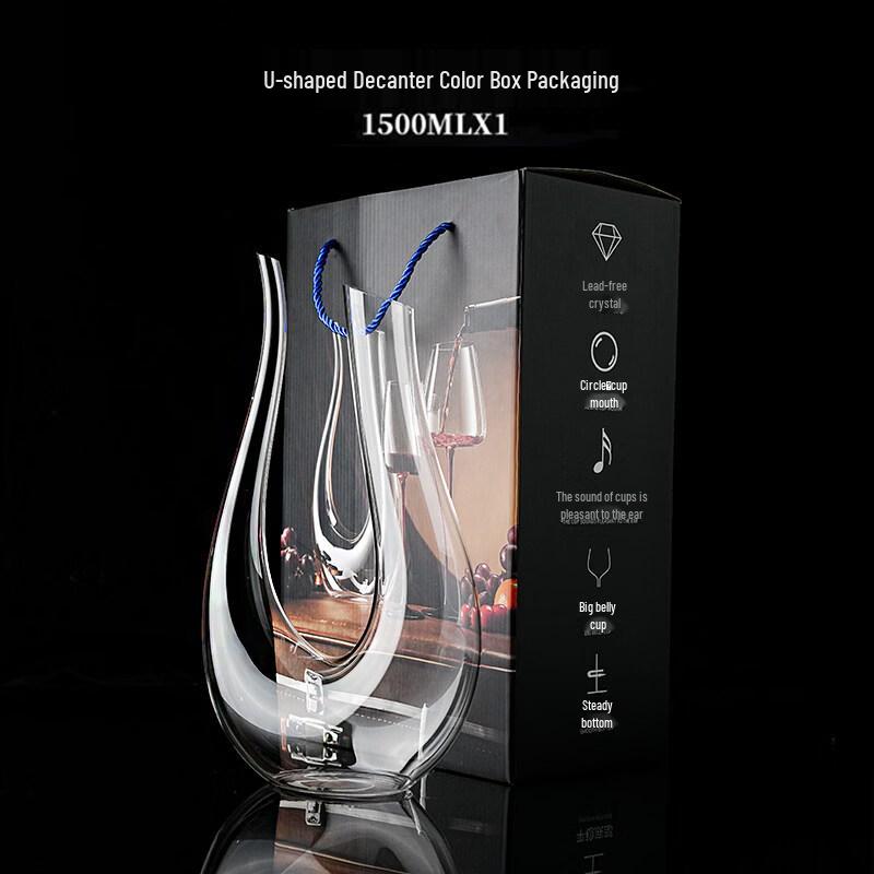 ZISIZ European Crystal Glass Decanter