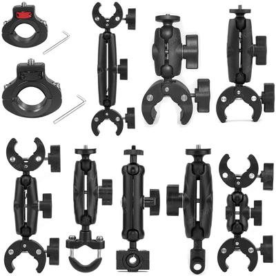 22-32mm Bicycle Riding Clip Fixed Bracket Bike Handlebar Mount Holder Adapter Clamp Base 1/4 for Gopro 13 Action Insta 360 X4 X3