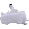Mallofusa Motorcycle Radiator Water Coolant Reservoir Overflow Tank Replacement Accressory Fit for Kawasaki Ninja 400 2018-2022 White
