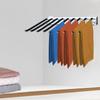 Bymaocar 9 Arms Pull Out Trouser Rack Closet Pants Clothes Hangers Storage Holder Space Saving Silent with 3-section Rail & Base