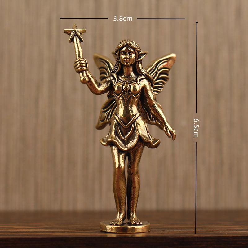 Fantasy Fairy Princess Figure Retro Style Desktop and Home Décor Art Ornament Piece