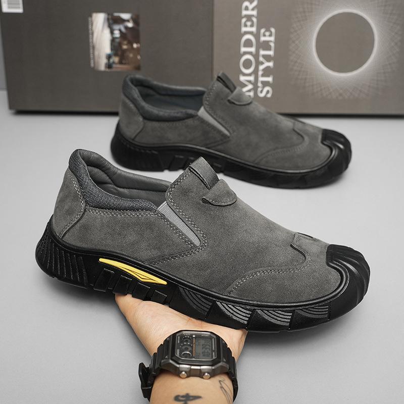 

Чоловічі легкі м які підошви без сталевого носка будівельний майданчик весна-осінь дихаючі повсякденні універсальні зносостійкі робочі 44