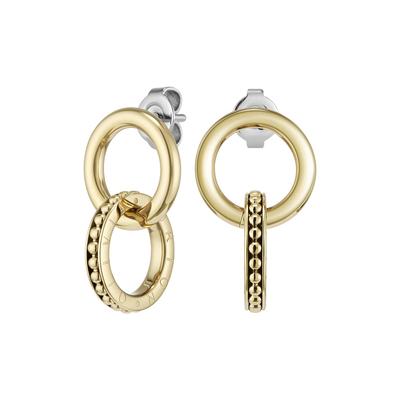 Authorized Dealer Olivia Burton Classic Amity Interlock Gold Earrings 24100318 [OLIVIA BURTON] Women's