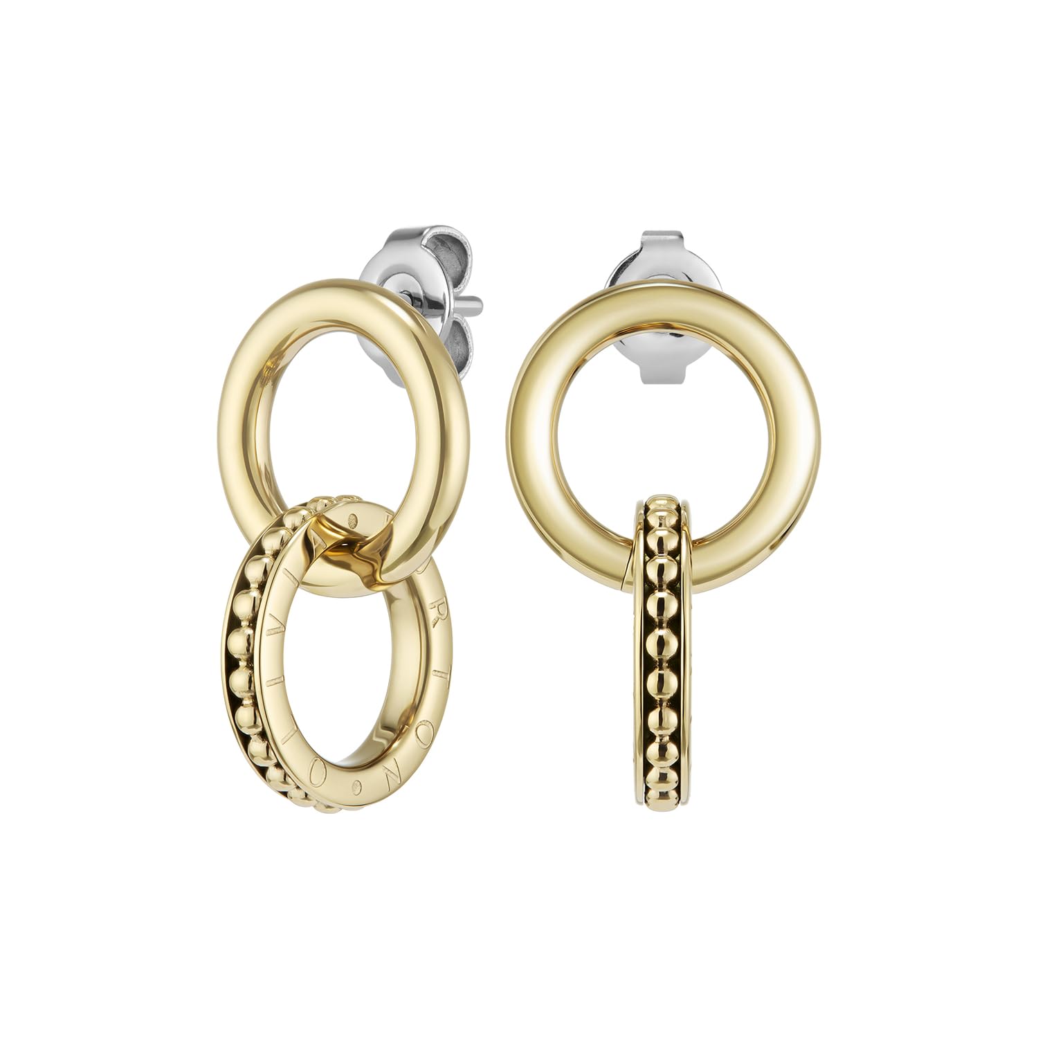 

Authorized Dealer Olivia Burton Classic Amity Interlock Gold Earrings 24100318 [OLIVIA BURTON] Women s золотий