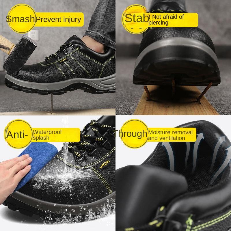 Men's Labor Insurance Shoes, Anti-smashing and Anti-puncture Protective Shoes, Steel Bag Head Safety Work Shoes, Insulating Shoes