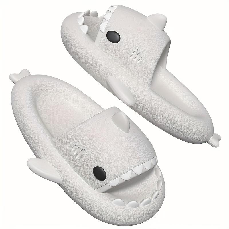 Shark Slippers Summer Indoor And Outdoor Home Bathroom Bathing Thick-soled Wear-resistant Couple Sandals And Slippers