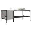 VidaXL Coffee Table with Shelf Sonoma Grey 100x51x40 Cm 837735