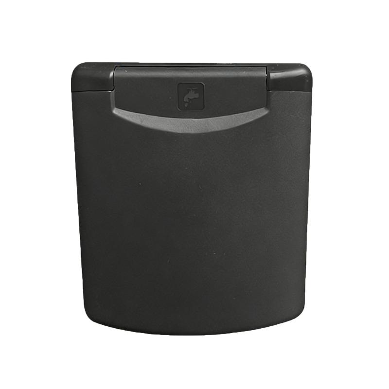 Campers Yacht Shower Box With Magnetic Cover And 180 Degree Opening Flip Lid Water Inlet Adapter With Water Pipe