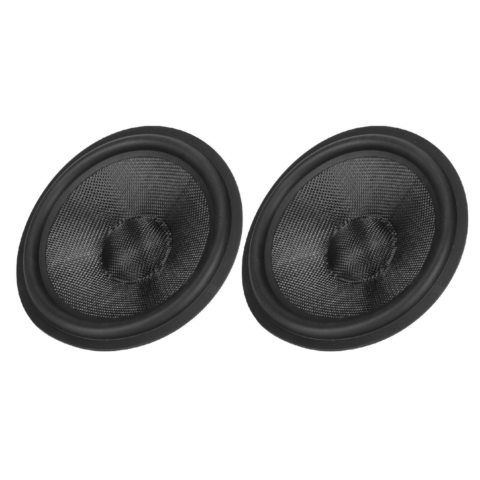 

2 шт. бумажный динамик конус сабвуфер конусы барабанная бумага 1,4 дюйма внутренний диаметр с резиновым обрамлением для