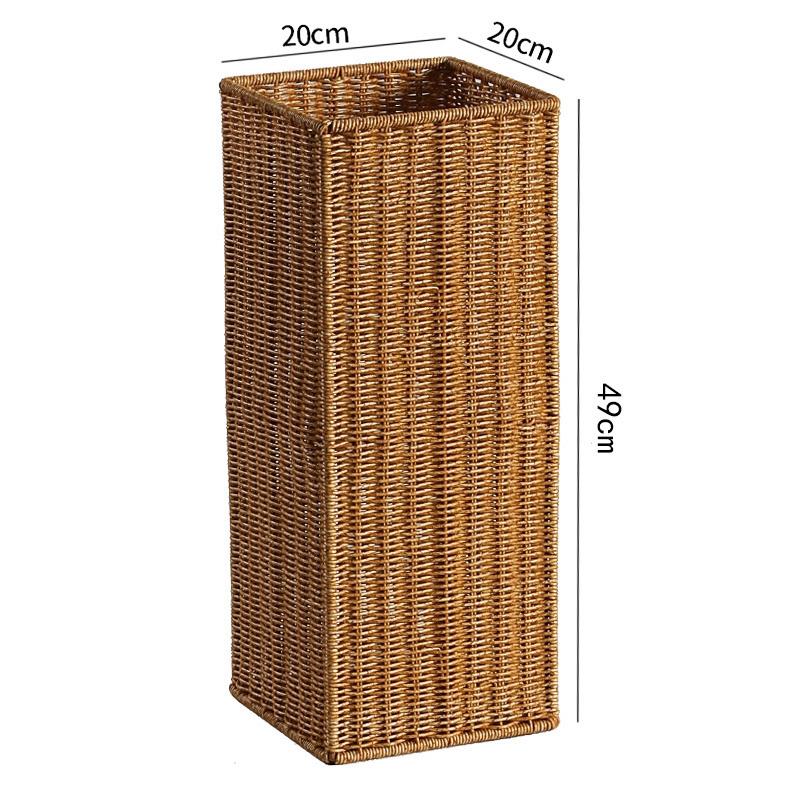 Umbrella Stand with Drip Tray, Small Square Rain Holder, Long Handle Umbrella Organizer, Home Hallway Storage Rack