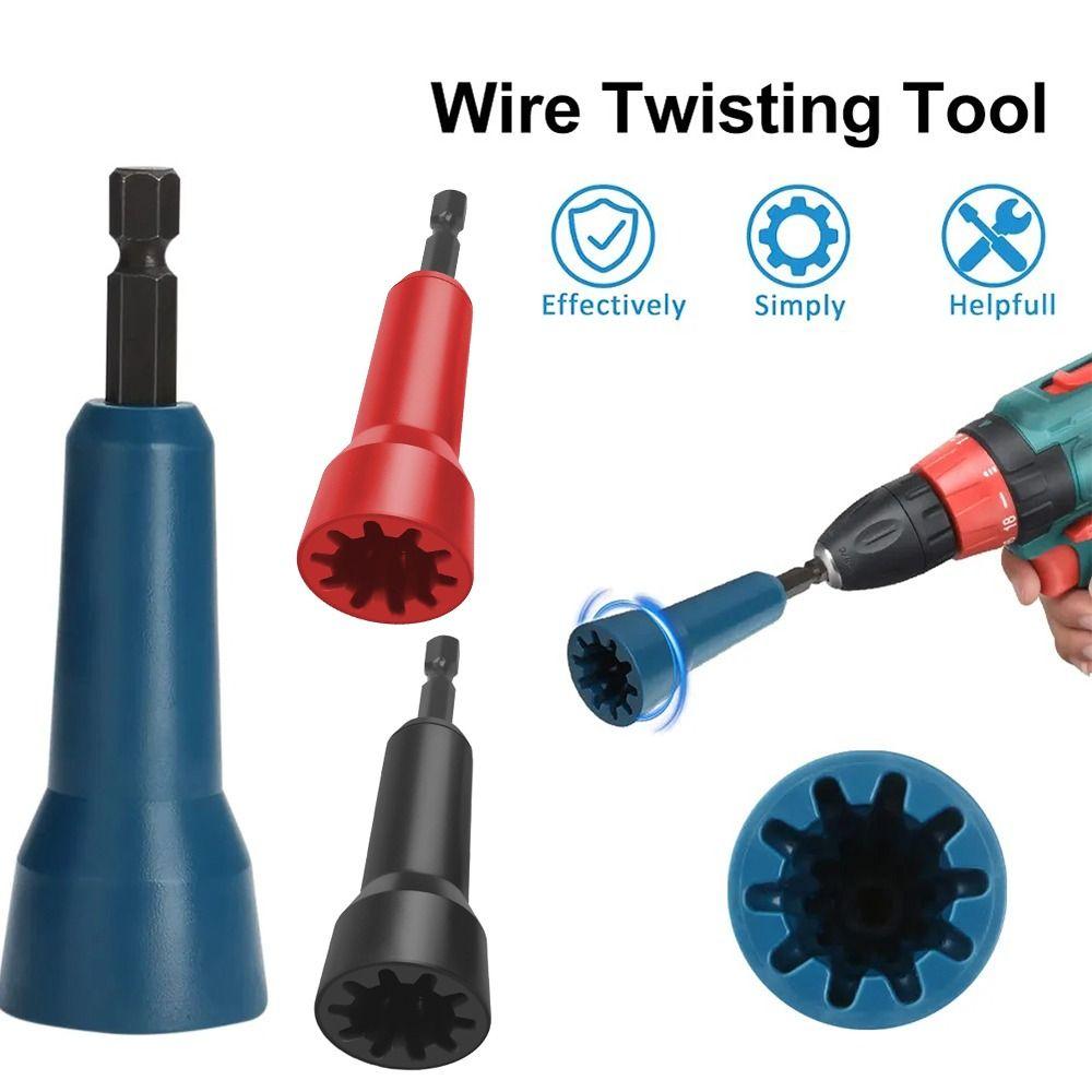 Twisting Adapter Wire Twisting Spinner Enhanced Wiring Efficiency Wire Twister Connector Socket