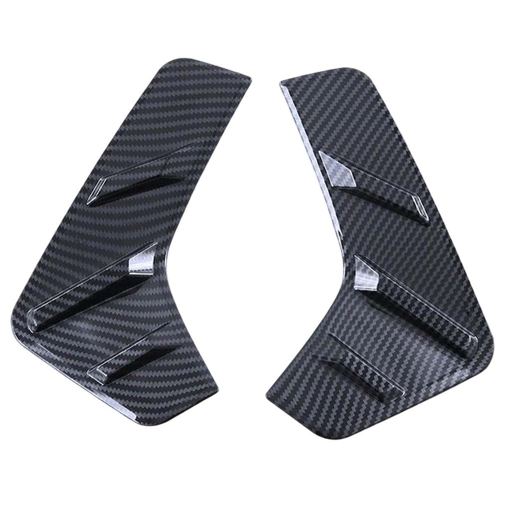2Pcs Carbon Fiber Rear Fog Lamp Lamp frame Stickers for Byd Yuan Plus