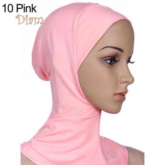 Tenfyer Soft Muslim Full Cover Inner Hijab Cap Islamic Underscarf Neck Head Bonnet Hat