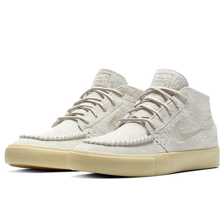 New Nike Zoom Janoski Mid Crafted Sb 'Light Bone' AQ7460-200